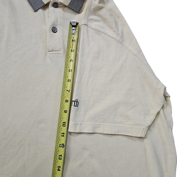 Ashworth Golf Polo Men's Size M Vintage Yellow - Picture 8 of 10